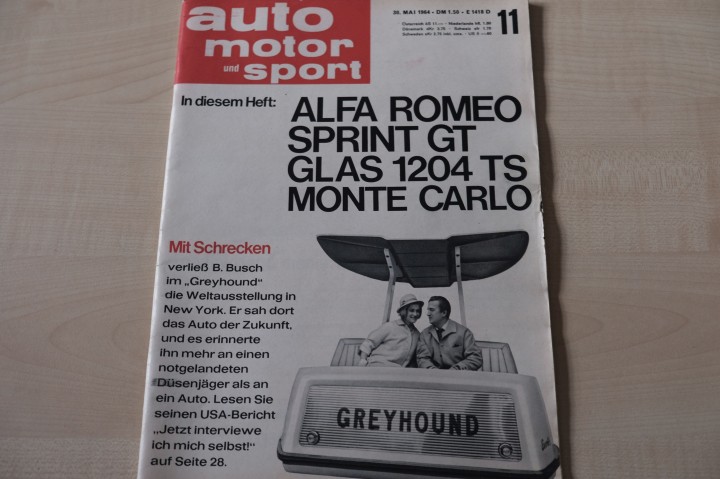 Deckblatt Auto Motor und Sport (11/1964)